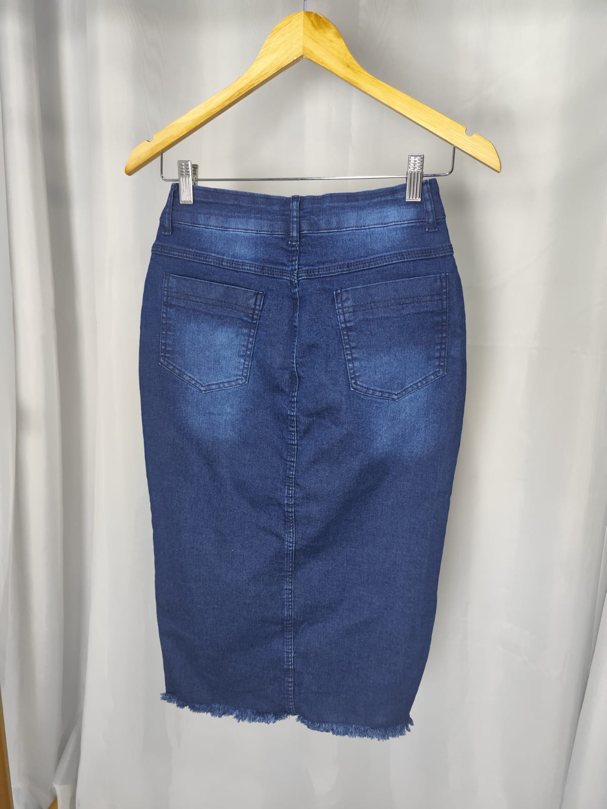 55dfc43e393d219335a5ffa51b58439a.jpg Saia Jeans Lisa Cristã Evangélica Secretaria Cós Alto Feminina Azul Escuro Estilo 38 ao 48 - Imagem 7