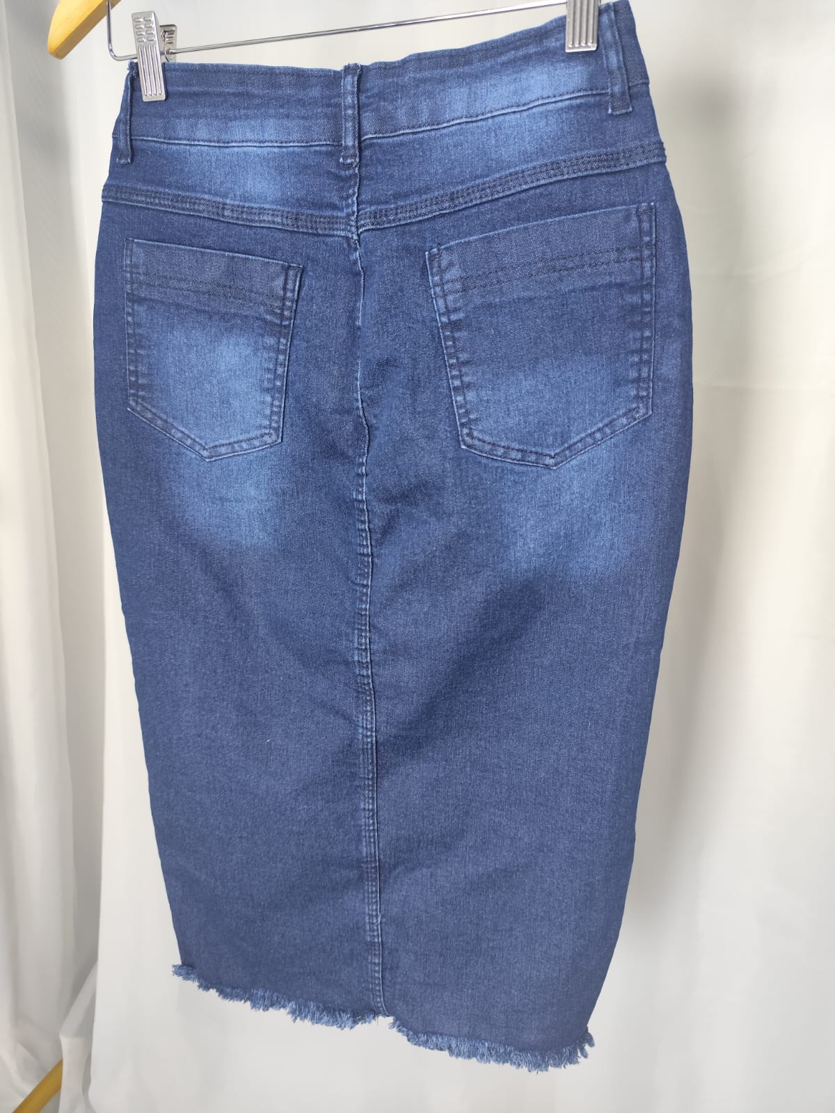 7fa54e70b1d4ce6b1999d2dac0c2c038.jpg Saia Jeans Lisa Cristã Evangélica Secretaria Cós Alto Feminina Azul Escuro Estilo 38 ao 48 - Imagem 8