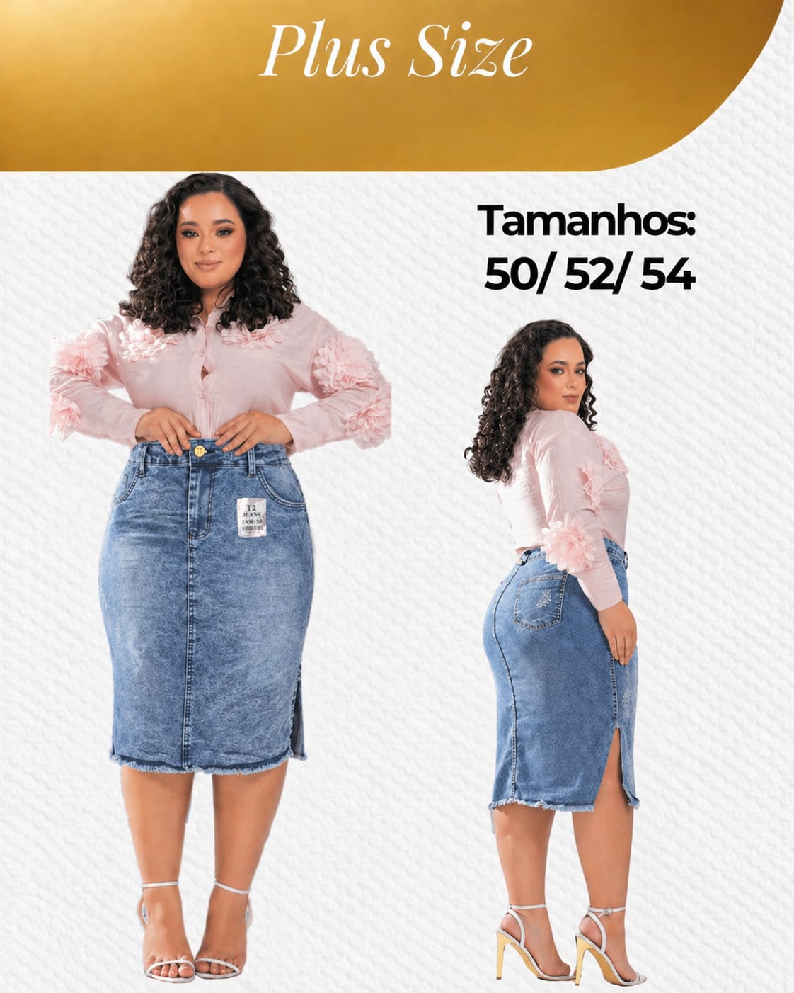 bf6be37ae4b667e8bf0b53cb4c89be44.jpg Saia Jeans Marmorizada Feminina Evangélica Estilo Midi Plus Size Com Fenda 50 ao 54